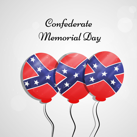Illustration of U.S South Flag for Confederate Memorial Dayのイラスト素材
