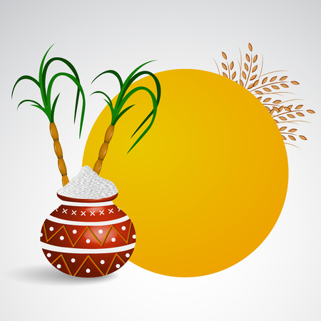 Illustration of background for Pongalのイラスト素材