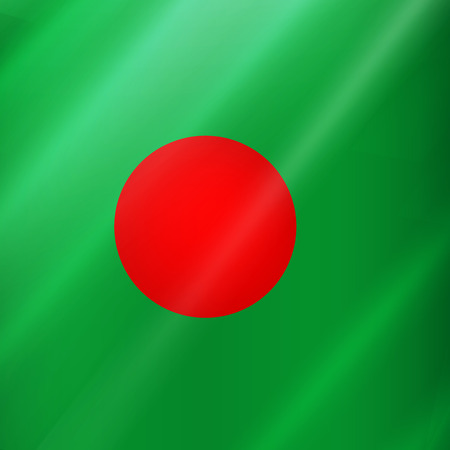 Illustration of Bangladesh flag for Bangladesh Independence Dayのイラスト素材