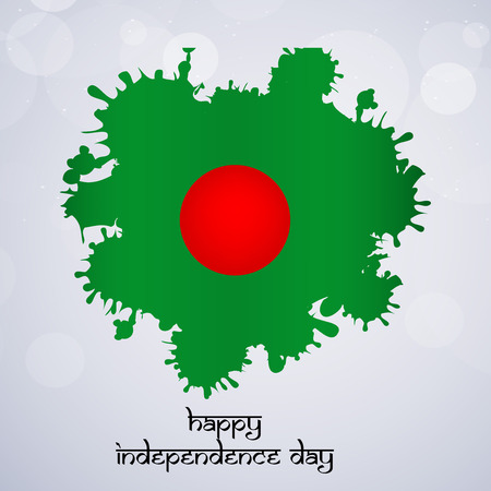 Illustration of Banglash Flag for Bangladeshi New Yearのイラスト素材