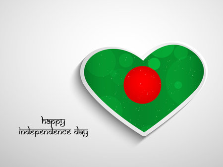 Illustration of Banglash Flag for Bangladeshi New Yearのイラスト素材