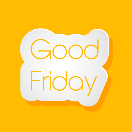Illustration of text with effects for Good Fridayのイラスト素材