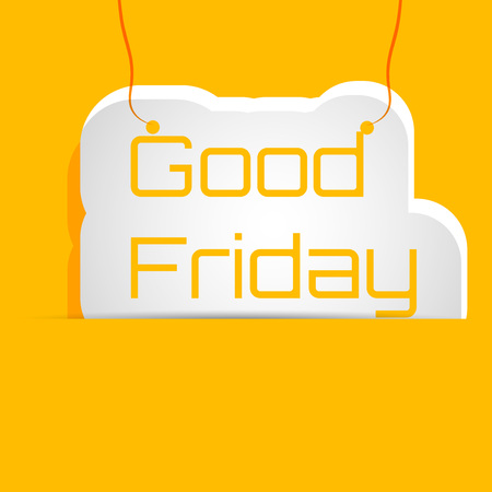 Illustration of text with effects for Good Fridayのイラスト素材