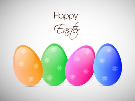 Illustration of Easter elements for the occasion of Easterのイラスト素材