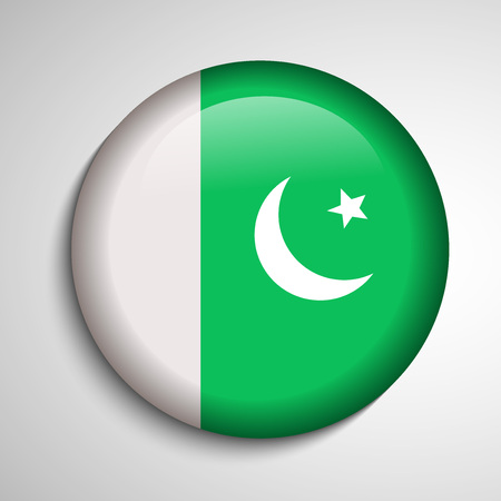 Illustration of Pakistan Flag for Pakistan Dayのイラスト素材