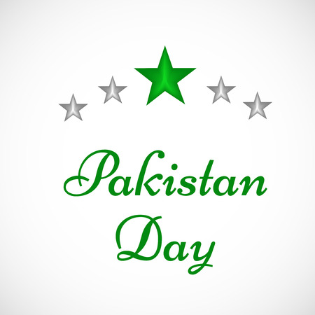 Illustration of Pakistan Flag for Pakistan Dayのイラスト素材
