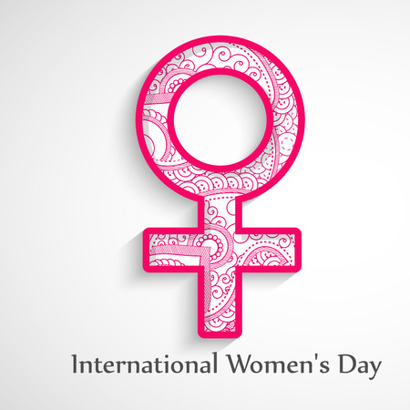 Illustration of background for Women's Dayのイラスト素材