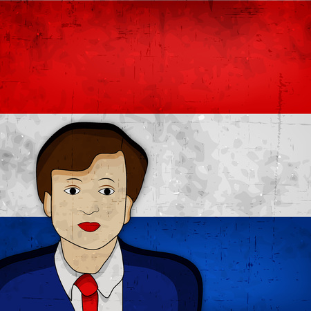 Illustration of Netherlands Flag for King's Dayのイラスト素材