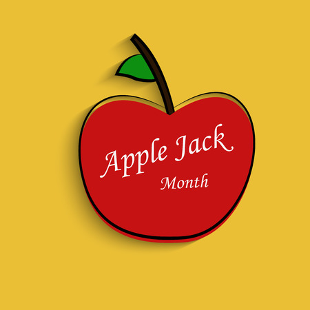 Illustration of Apple for Applejack Monthのイラスト素材