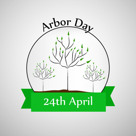 Illustration of elements for arbor dayのイラスト素材