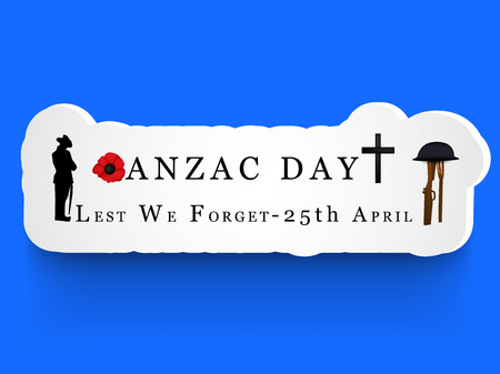 Illustration of background for Anzac dayのイラスト素材