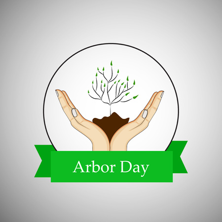 Illustration of background for Arbor dayのイラスト素材