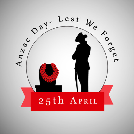 Illustration of background for Anzac Dayのイラスト素材