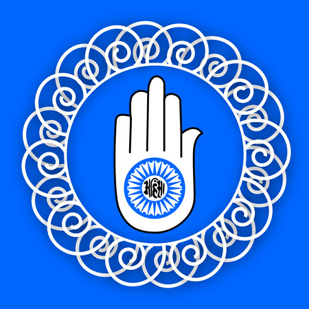 Illustration of background for Mahavir Jayantiのイラスト素材