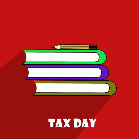 Illustration of background for Tax Dayのイラスト素材