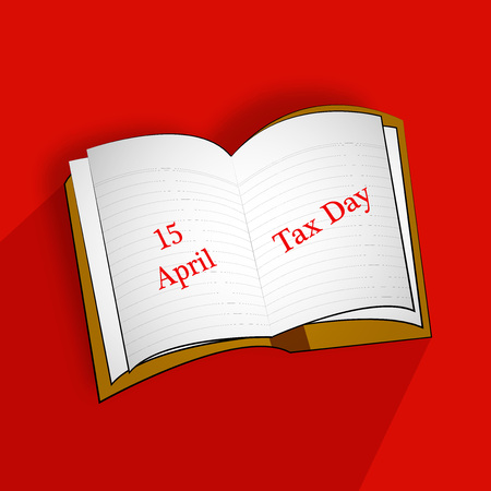 Illustration of background for Tax Dayのイラスト素材
