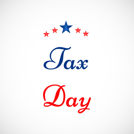 Illustration of background for Tax Dayのイラスト素材