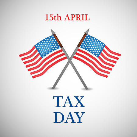 Illustration of background for Tax Dayのイラスト素材