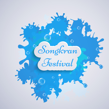 Illustration of background for Thailand New Yearのイラスト素材