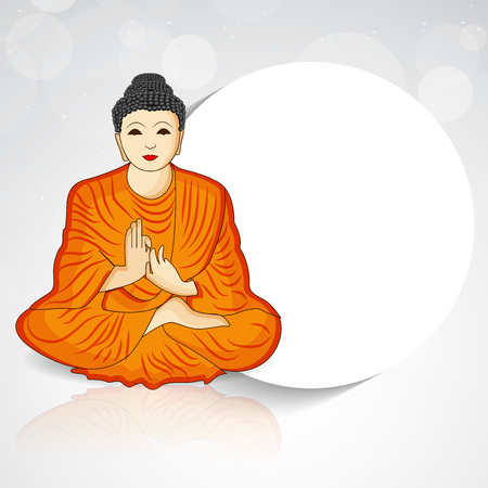 Buddha Purnima backgroundのイラスト素材