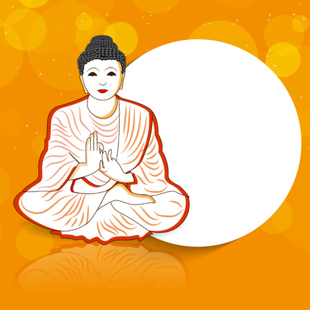 Buddha Purnima backgroundのイラスト素材