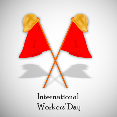 International workers day or May Day backgroundのイラスト素材