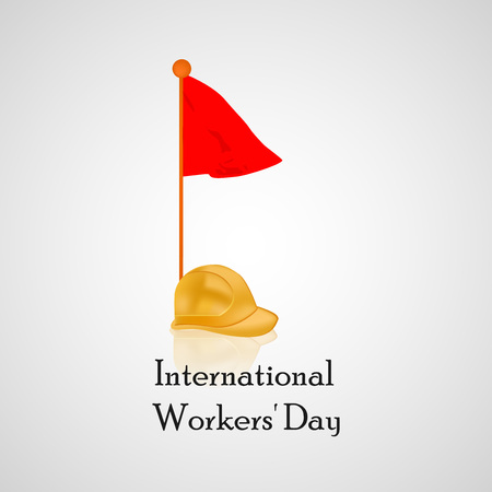 International workers day or May Day backgroundのイラスト素材