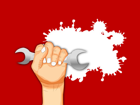 International workers day or May Day backgroundのイラスト素材