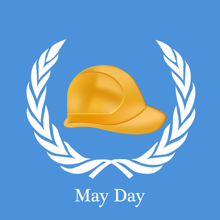 International workers day or May Day backgroundのイラスト素材