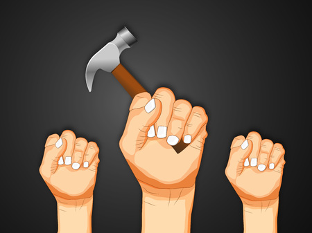 International workers day or May Day backgroundのイラスト素材