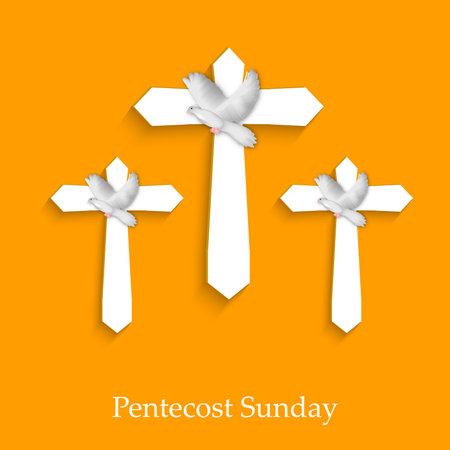 Pentecost Sunday backgroundのイラスト素材