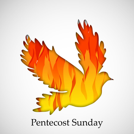 Pentecost Sunday backgroundのイラスト素材