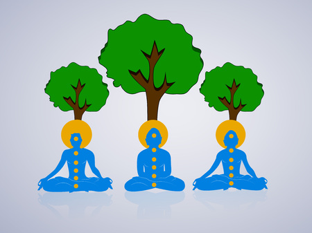 Yoga day backgroundのイラスト素材