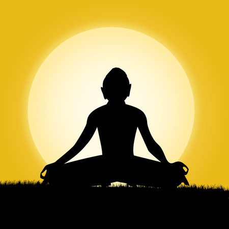 Yoga day backgroundのイラスト素材