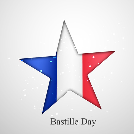 Illustration of elements for France Bastille Day backgroundのイラスト素材