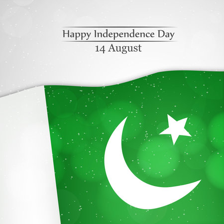 illustration of Pakistan Independence Day backgroundのイラスト素材