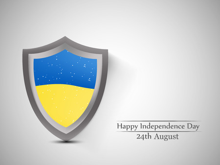 illustration of Ukraine Independence Day background 24th of Augustのイラスト素材