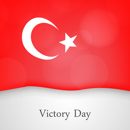 illustration of Victory Day in Turkey Backgroundのイラスト素材