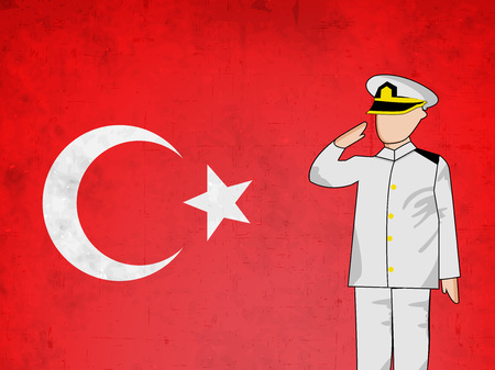 illustration of Victory Day in Turkey Backgroundのイラスト素材
