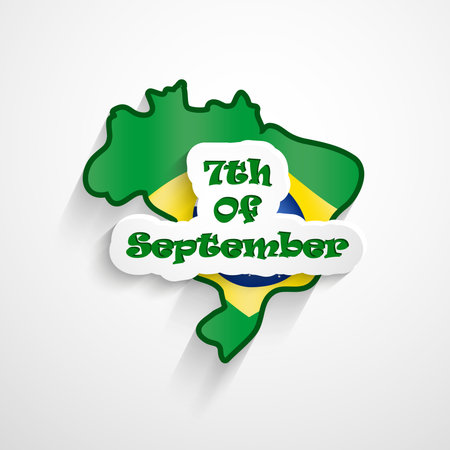 Brazil Independence Day backgroundのイラスト素材