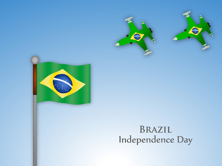 Brazil Independence Day backgroundのイラスト素材