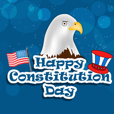 USA Constitution Day backgroundのイラスト素材