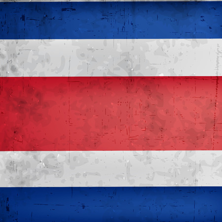 Costa Rica Flag for Independence Dayのイラスト素材