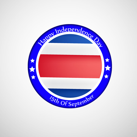 illustration of Costa Rica Independence day backgroundのイラスト素材