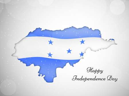 illustration of elements of Honduras Independence Day backgroundのイラスト素材