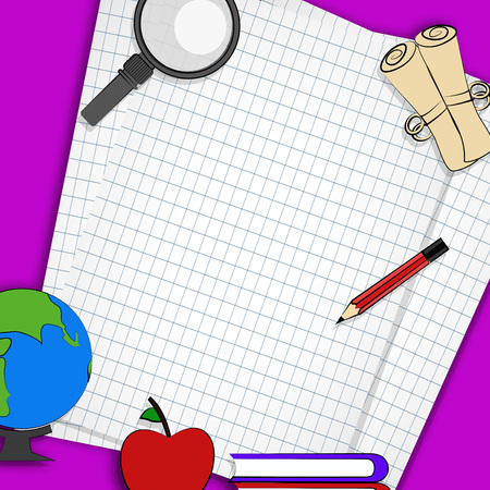 illustration of elements of literacy day patternのイラスト素材