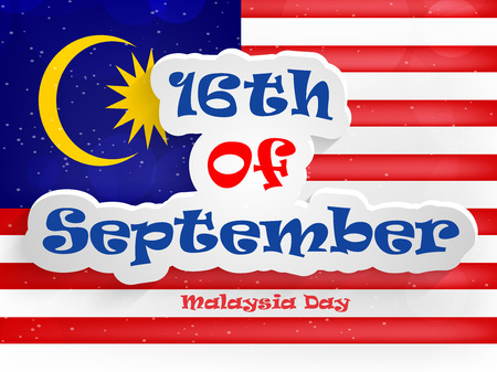 illustration of elements of Malaysia Day Backgroundのイラスト素材