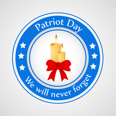 illustration of elements of USA Patriots Day Backgroundのイラスト素材