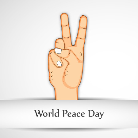 illustration of elements of International Peace Day Backgroundのイラスト素材