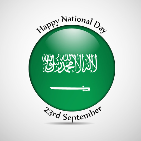 illustration of elements of  Saudi Arabia National Day Backgroundのイラスト素材